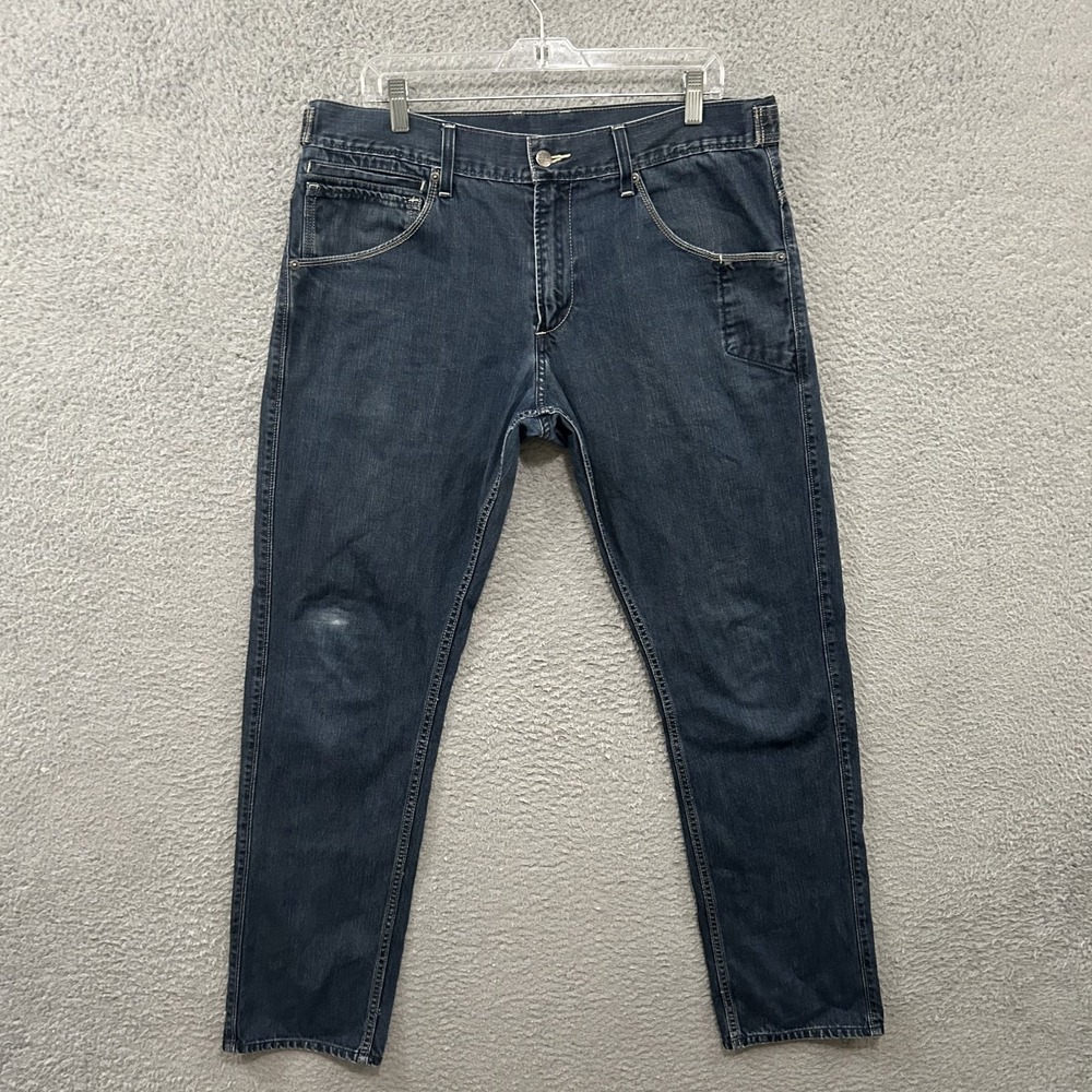 Levis Jeans Mens 36x32‎ Blue Denim 511 Skinny Adjustable Waist American Adult